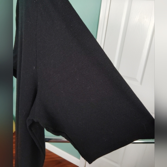 Torrid Black T-Shirt Midi Dress Size 3 Plus Size Soft Stretch Knit Casual LBD - Picture 5 of 8